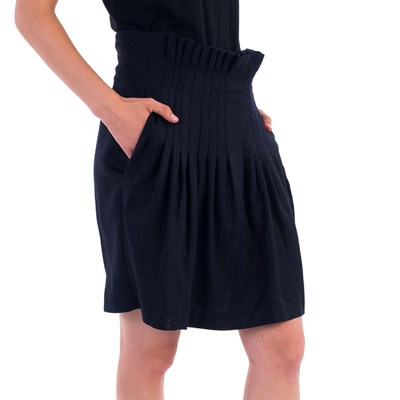 ALBINO BLACK MIDI SKIRT | WOMENS SIZE 29 - Picture 2 of 5